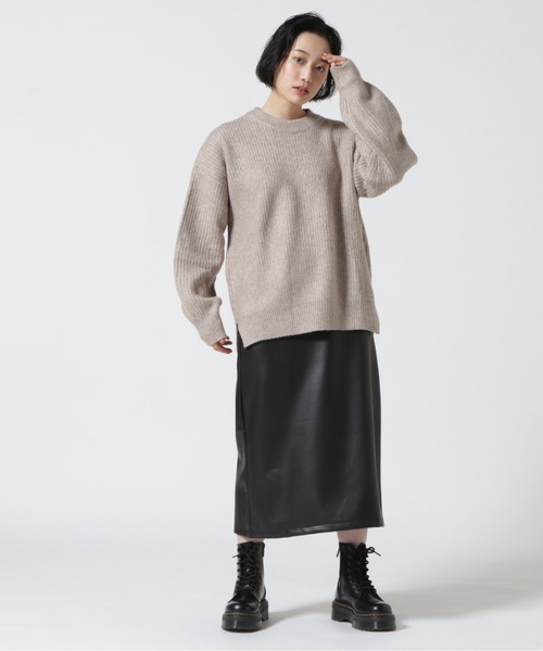 DETAILS(ディテールズ)の「DETAILS/ディテイルズ/畔プルオーバー(ニット/セーター・レディース・ベージュ/チャコールグレー・F)」の13枚目の写真