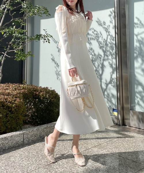 【フェミニン気分を引き出す♪】CHANEL ワンピース ストラップにもCCマーク♪】CHANEL ミニドレス ワンピース