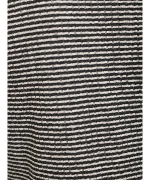 Samansa Mos2(サマンサ モスモス)の「ボーダーテレコスタンドネックカットソー(Tシャツ/カットソー・レディース・パープル/グリーン/ブラウン/ブラック・F)」の18枚目の写真