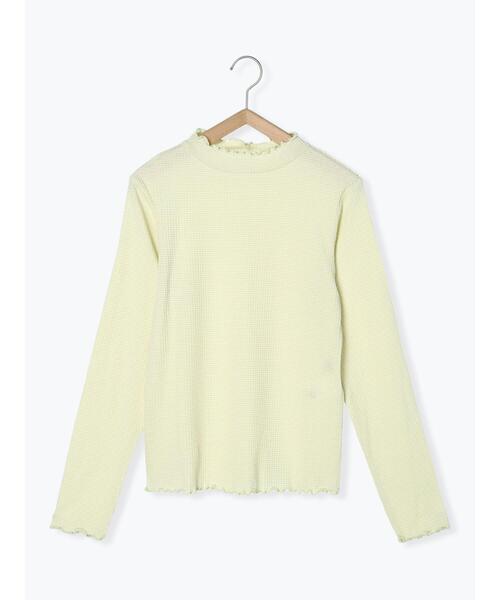 Samansa Mos2(サマンサ モスモス)の「ボーダーテレコスタンドネックカットソー(Tシャツ/カットソー・レディース・パープル/グリーン/ブラウン/ブラック・F)」の9枚目の写真