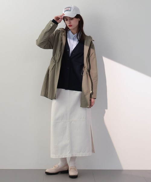 saloon（サルーン）の「SALOON(サルーン)/Vネックポケットカーデ（カーディガン/ボレロ・レディース・ライトベージュ/オレンジ/ネイビー・FREE）」の9枚目の写真