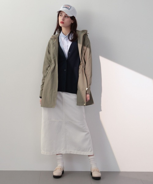 saloon（サルーン）の「SALOON(サルーン)/Vネックポケットカーデ（カーディガン/ボレロ・レディース・ライトベージュ/オレンジ/ネイビー・FREE）」の10枚目の写真