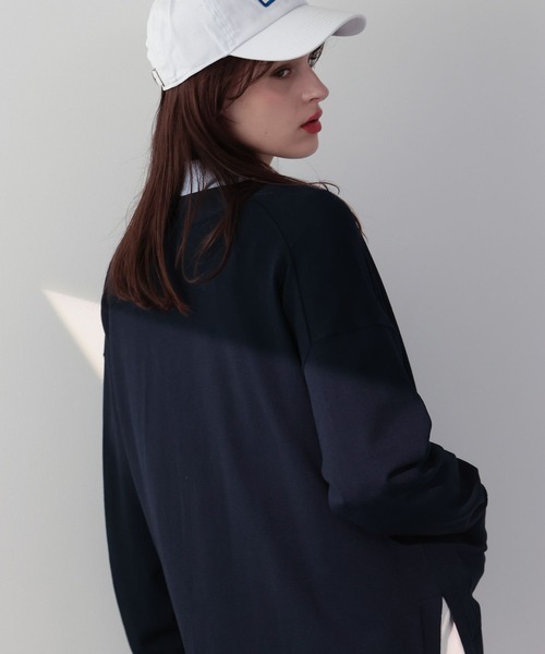 saloon（サルーン）の「SALOON(サルーン)/Vネックポケットカーデ（カーディガン/ボレロ・レディース・ライトベージュ/オレンジ/ネイビー・FREE）」の14枚目の写真