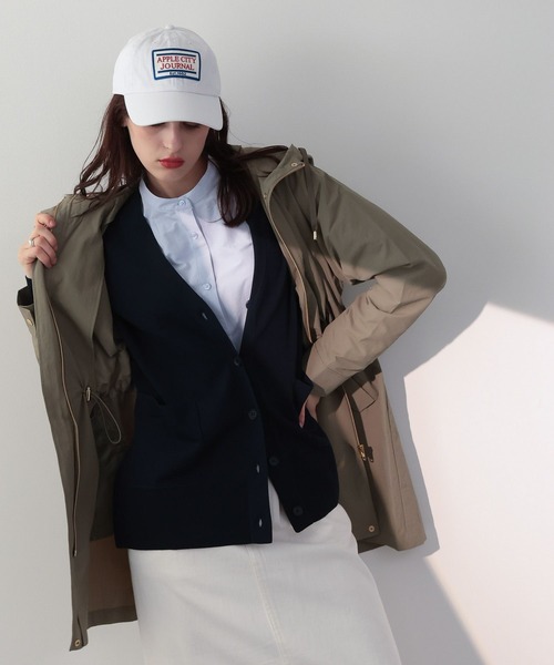 saloon（サルーン）の「SALOON(サルーン)/Vネックポケットカーデ（カーディガン/ボレロ・レディース・ライトベージュ/オレンジ/ネイビー・FREE）」の16枚目の写真