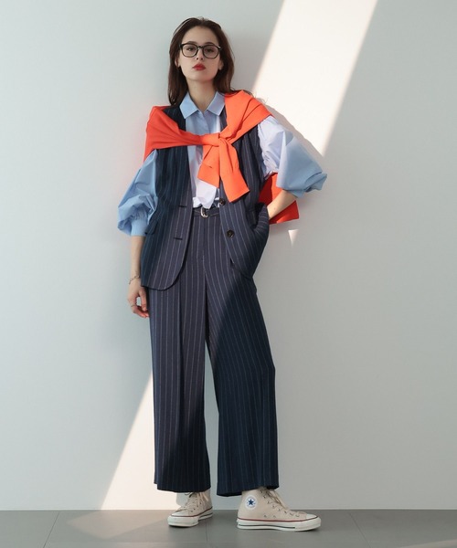 saloon（サルーン）の「SALOON(サルーン)/Vネックポケットカーデ（カーディガン/ボレロ・レディース・ライトベージュ/オレンジ/ネイビー・FREE）」の18枚目の写真