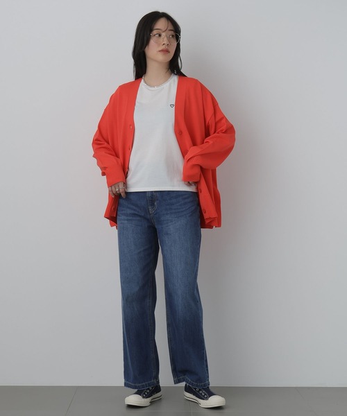 saloon（サルーン）の「SALOON(サルーン)/Vネックポケットカーデ（カーディガン/ボレロ・レディース・ライトベージュ/オレンジ/ネイビー・FREE）」の20枚目の写真