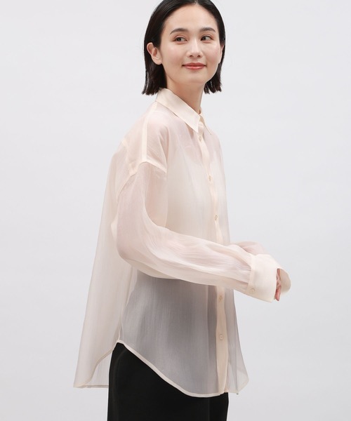 LAKOLE(ラコレ)の「オーガンジーシアーシャツ / 111119(シャツ/ブラウス・レディース・ブラック/ライトブルー/コーラル/オフホワイト・MEDIUM/SMALL)」の18枚目の写真