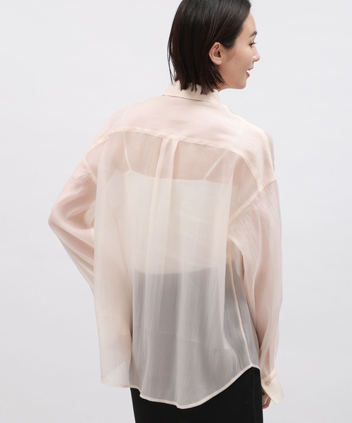 LAKOLE(ラコレ)の「オーガンジーシアーシャツ / 111119(シャツ/ブラウス・レディース・ブラック/ライトブルー/コーラル/オフホワイト・MEDIUM/SMALL)」の19枚目の写真