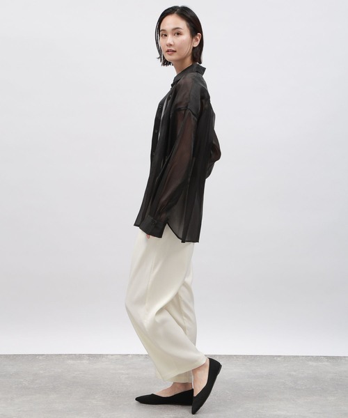 LAKOLE(ラコレ)の「オーガンジーシアーシャツ / 111119(シャツ/ブラウス・レディース・ブラック/ライトブルー/コーラル/オフホワイト・MEDIUM/SMALL)」の21枚目の写真