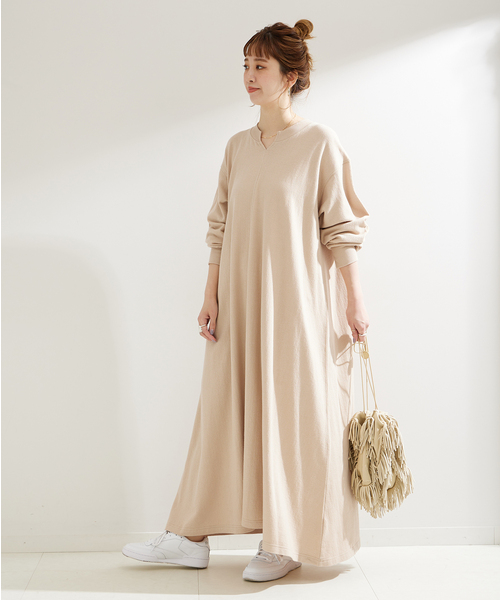 B.C STOCK（ベーセーストック）の「ナシジカットワンピース（ワンピース・レディース・ベージュ/ブラック・FREE）」の17枚目の写真