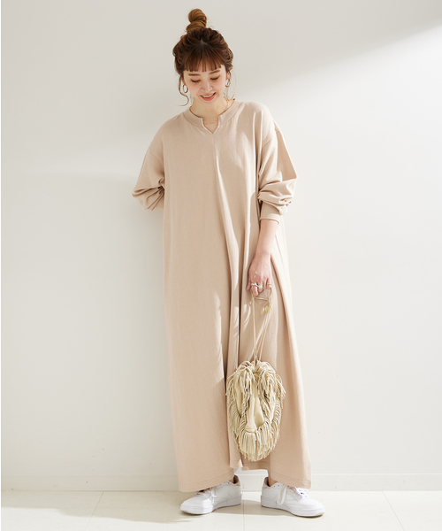 B.C STOCK（ベーセーストック）の「ナシジカットワンピース（ワンピース・レディース・ベージュ/ブラック・FREE）」の20枚目の写真