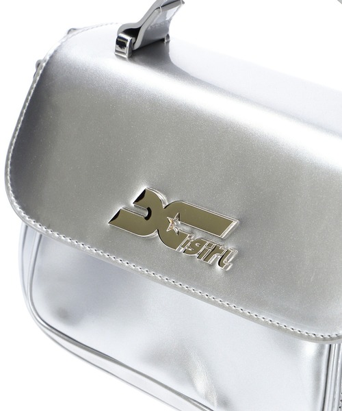 X-girl（エックスガール）の「STAR LOGO 2WAY SHOULDER BAG（ショルダーバッグ・レディース・シルバー/ライトブルー/ブラック・ONE SIZE）」の10枚目の写真