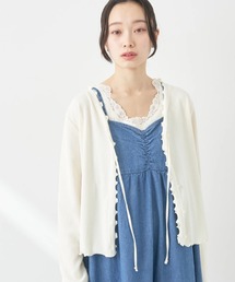 earth music&ecology | フリルデザインリボンカーディガン(カーディガン/ボレロ)