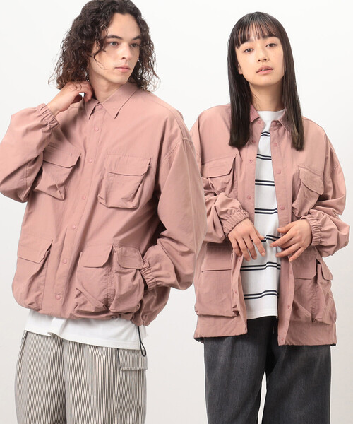【セール】ナイロンタッサー ７ポケット シャツブルゾン（ブルゾン）｜Purple&Yellow（パープルアンドイエロー）