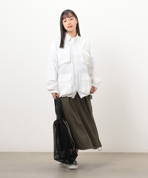 Purple&Yellow（パープルアンドイエロー）の「ナイロンタッサー ７ポケット シャツブルゾン（ブルゾン・メンズ・ブラック/ホワイト/ピンク・SMALL/MEDIUM/LARGE）」の9枚目の写真