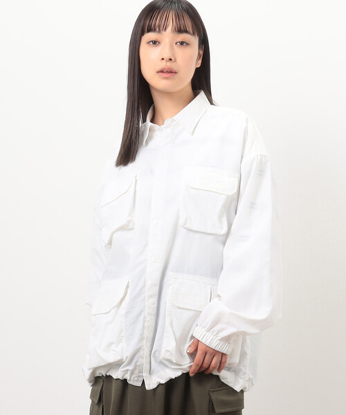 Purple&Yellow（パープルアンドイエロー）の「ナイロンタッサー ７ポケット シャツブルゾン（ブルゾン・メンズ・ブラック/ホワイト/ピンク・SMALL/MEDIUM/LARGE）」の10枚目の写真