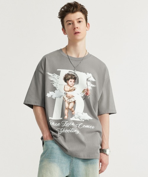Ressaca（レサーカ）の「オーバーサイズ キューピッドグラフィックプリントTシャツ（Tシャツ/カットソー・メンズ・グレー/ブラック・XL/L/M）」の20枚目の写真