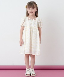 Lycee mine | リボン刺しゅうたっぷりギャザーワンピース(シャツワンピース)