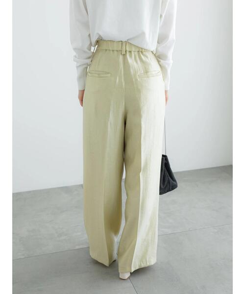 Te chichi（テチチ）の「シャイニーワイドパンツ（セットアップ可）（その他パンツ・レディース・イエロー/オフホワイト・F）」の11枚目の写真