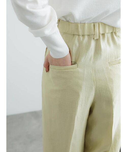 Te chichi（テチチ）の「シャイニーワイドパンツ（セットアップ可）（その他パンツ・レディース・イエロー/オフホワイト・F）」の12枚目の写真