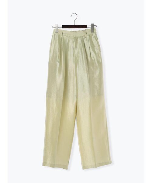 Te chichi（テチチ）の「シャイニーワイドパンツ（セットアップ可）（その他パンツ・レディース・イエロー/オフホワイト・F）」の22枚目の写真