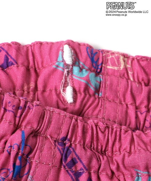 F.O.KIDS(エフオーキッズ)の「F.O.KIDS/エフオーキッズ PEANUTSコラボ 総柄サマーショーツ(カーゴパンツ・キッズ・ライム/ピンク/ブラック・130/140/150)」の13枚目の写真