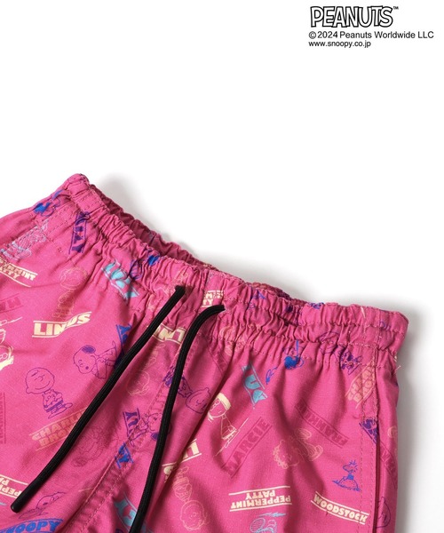 F.O.KIDS(エフオーキッズ)の「F.O.KIDS/エフオーキッズ PEANUTSコラボ 総柄サマーショーツ(カーゴパンツ・キッズ・ライム/ピンク/ブラック・130/140/150)」の14枚目の写真