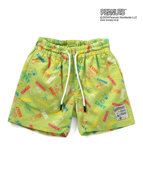 F.O.KIDS(エフオーキッズ)の「F.O.KIDS/エフオーキッズ PEANUTSコラボ 総柄サマーショーツ(カーゴパンツ・キッズ・ライム/ピンク/ブラック・130/140/150)」の16枚目の写真