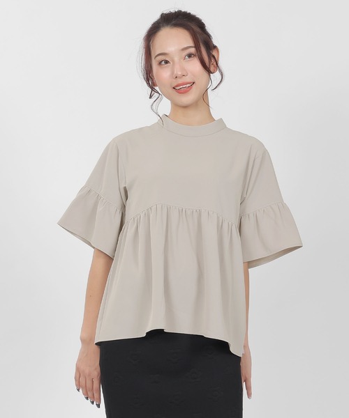 MARY QUANT（マリークワント）の「ボリュームペプラム2WAY ブラウス