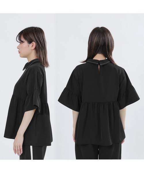 MARY QUANT（マリークワント）の「ボリュームペプラム2WAY ブラウス