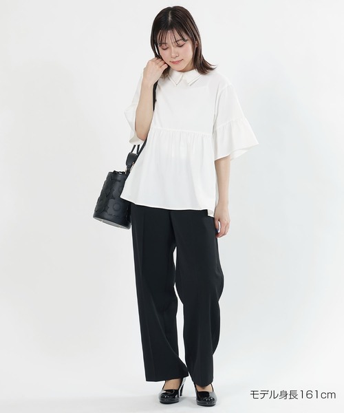 MARY QUANT（マリークワント）の「ボリュームペプラム2WAY ブラウス