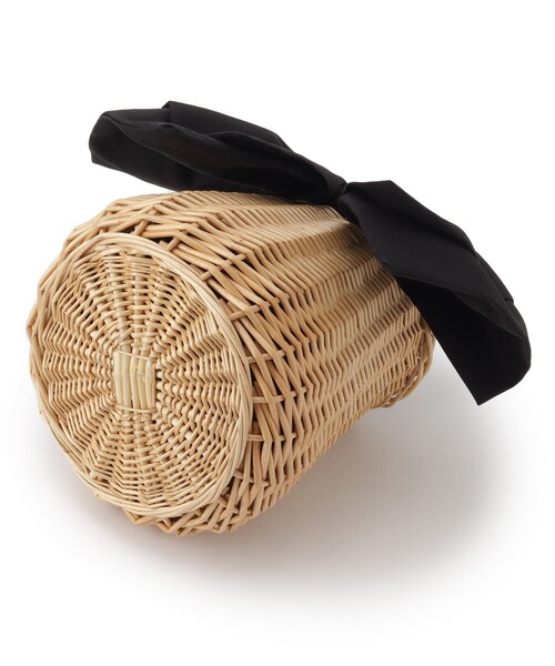 セール】BIGリボンラタンバッグ（ハンドバッグ）｜couture brooch  