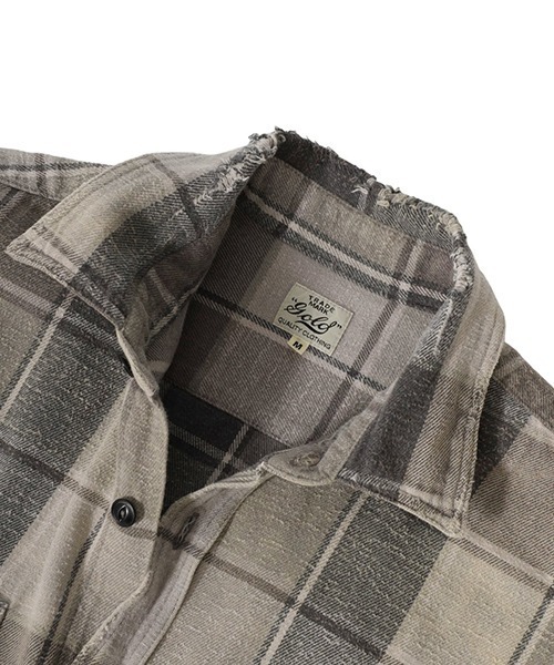 トップス GOLD NEL CHECK BIG WORK SHIRT GL28300 M GOLD NEL CHECK BIG WORK SHIRT GL28300 M - メルカリ