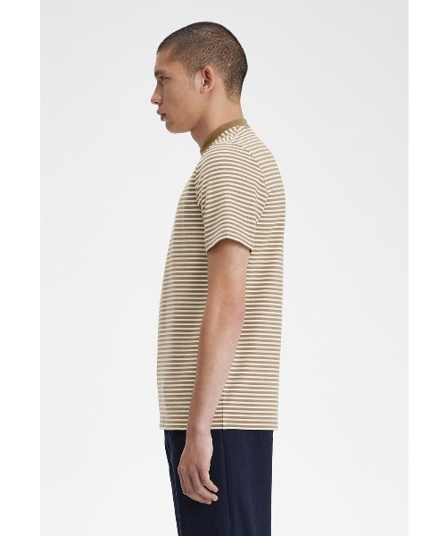FRED PERRY（フレッドペリー）の「Fine Stripe Heavy Weight T-Shirt
