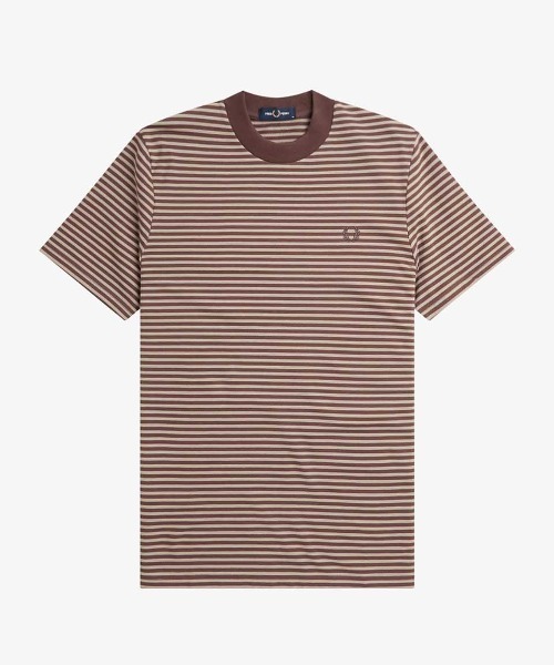 FRED PERRY フレッドペリー ファインストライプ ヘビーウエイトTシャツ