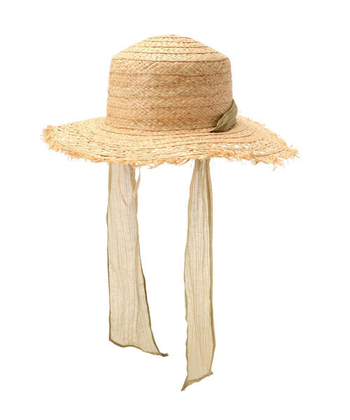 N.(N. Natural Beauty Basic)(エヌエヌナチュラルビューティーベーシック)の「◆ラフィアフリンジカンカン帽(ハット・レディース・ブラック/ベージュ・フリ-)」の15枚目の写真