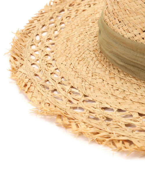 N.(N. Natural Beauty Basic)(エヌエヌナチュラルビューティーベーシック)の「◆ラフィアフリンジカンカン帽(ハット・レディース・ブラック/ベージュ・フリ-)」の20枚目の写真