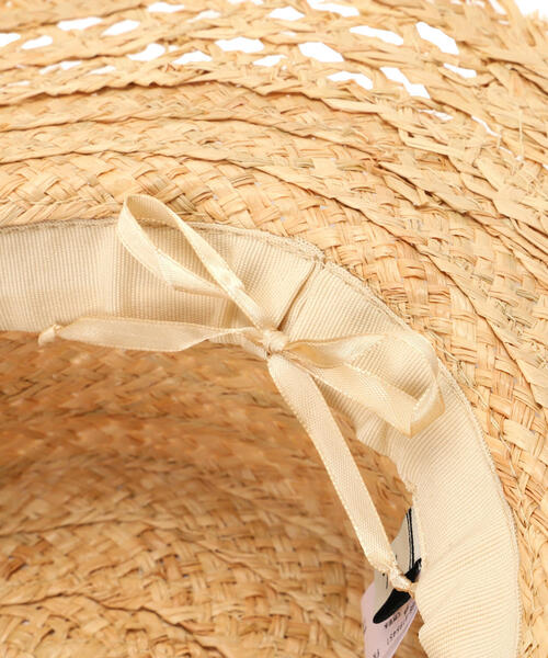 N.(N. Natural Beauty Basic)(エヌエヌナチュラルビューティーベーシック)の「◆ラフィアフリンジカンカン帽(ハット・レディース・ブラック/ベージュ・フリ-)」の21枚目の写真