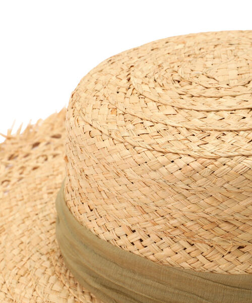 N.(N. Natural Beauty Basic)(エヌエヌナチュラルビューティーベーシック)の「◆ラフィアフリンジカンカン帽(ハット・レディース・ブラック/ベージュ・フリ-)」の22枚目の写真