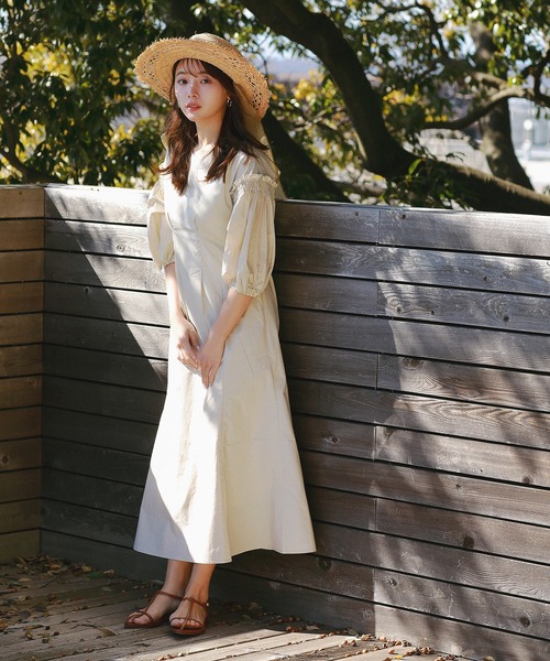 N.(N. Natural Beauty Basic)(エヌエヌナチュラルビューティーベーシック)の「◆ラフィアフリンジカンカン帽(ハット・レディース・ブラック/ベージュ・フリ-)」の12枚目の写真