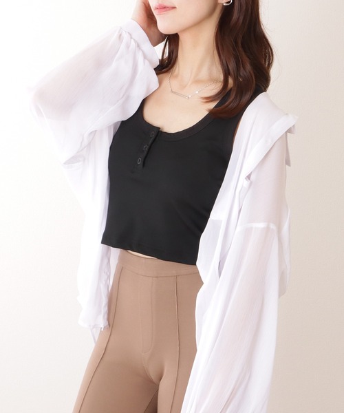 コム デギャルソン ラミー タンクトップ ノースリーブブラウス M アイボリー コム デギャルソン ラミー タンクトップ ノースリーブブラウス M