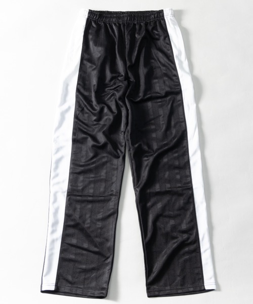NYLAUS(ナイラス)の「レギュラーフィット シャドーストライプ サイドライン イージージャージパンツ(その他パンツ・メンズ・ブラック×ホワイト/ブラック系/ブラック×レッド/チャコールグレー×ブラック/ネイビー系・M/L/LL)」の2枚目の写真
