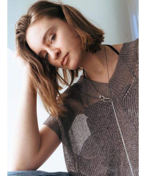 YECCA VECCA（イェッカヴェッカ）の「チェーン×コードラリエット（ネックレス・レディース・シルバー/ゴールド・FREE）」の6枚目の写真