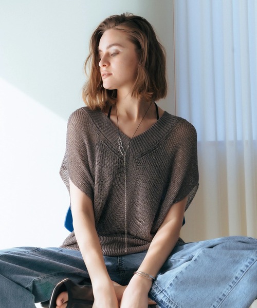 YECCA VECCA（イェッカヴェッカ）の「チェーン×コードラリエット（ネックレス・レディース・シルバー/ゴールド・FREE）」の3枚目の写真