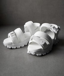 CLEL（クレイル）の「【CLEL】High-sole  Sneaker Sandals/ハイソール 合皮 スニーカーサンダル（サンダル）」