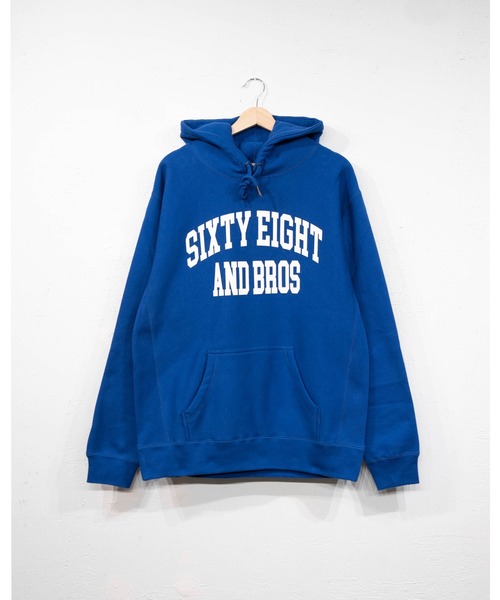 68&brothers（シックスティエイトアンドブラザーズ）の「RW Hood Sweat "COLLEGE"（パーカー・メンズ・グレー/レッド/ブラック/ロイヤルブルー・LARGE/X-LARGE/MEDIUM）」の4枚目の写真