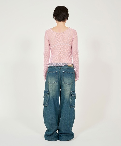TINA:JOJUNティーナジョジュン Tシャツ キャミソール ピンク カーキー 海外 正規品】 TINA:JOJUNティーナジョジュン Tシャツ