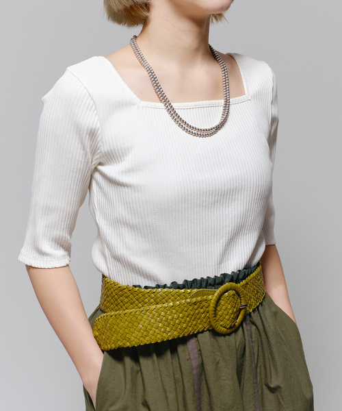 IENA - 新品‼️IENA  シルク100% カットソー IENA LA BOUCLE コンパクトベアワンショルカットソー（Tシャツ