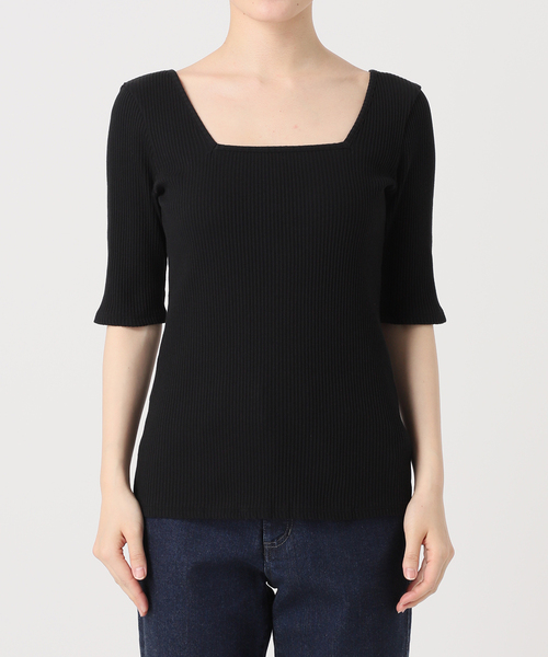 IENA - 【IENA 】Pama 3/4 - Rib カットソー　新品タグ付 セール】BACK LOGO Tシャツ◇（Tシャツ/カットソー）｜IENA