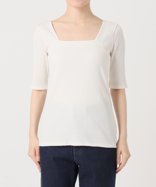IENA - 【IENA 】Pama 3/4 - Rib カットソー　新品タグ付 セール】BACK LOGO Tシャツ◇（Tシャツ/カットソー）｜IENA